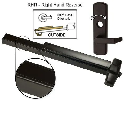 Von Duprin ELRX98L NL Electrified Latch Retraction With Rex Switch Panic Bar With Lever Trim Rigid Night Latch