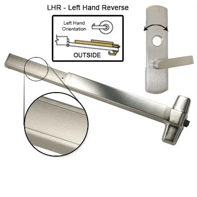 Von Duprin ELRX98L NL Electrified Latch Retraction With Rex Switch Panic Bar With Lever Trim Rigid Night Latch
