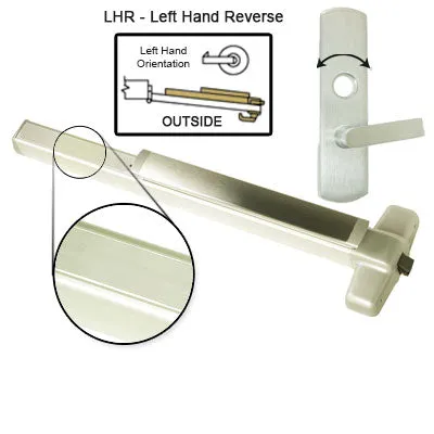 Von Duprin ELRX98L NL Electrified Latch Retraction With Rex Switch Panic Bar With Lever Trim Rigid Night Latch