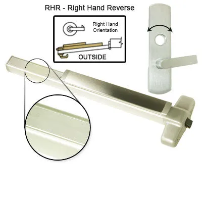 Von Duprin QELRX98L NL Quiet Electrified Latch Retraction With Rex Switch Panic Bar With Night Lever