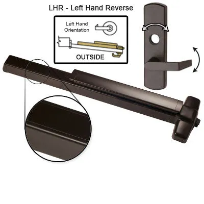 Von Duprin QELRX98L Quiet Electrified Latch Retraction With Rex Switch Panic Bar With Lever