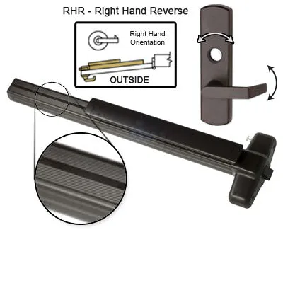 Von Duprin QELRX99L Quiet Electrified Latch Retraction With Rex Switch Panic Bar With Lever