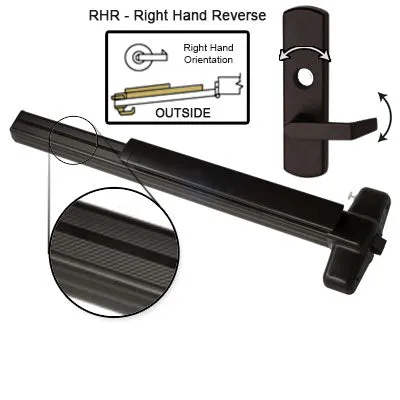 Von Duprin QELRX99L Quiet Electrified Latch Retraction With Rex Switch Panic Bar With Lever
