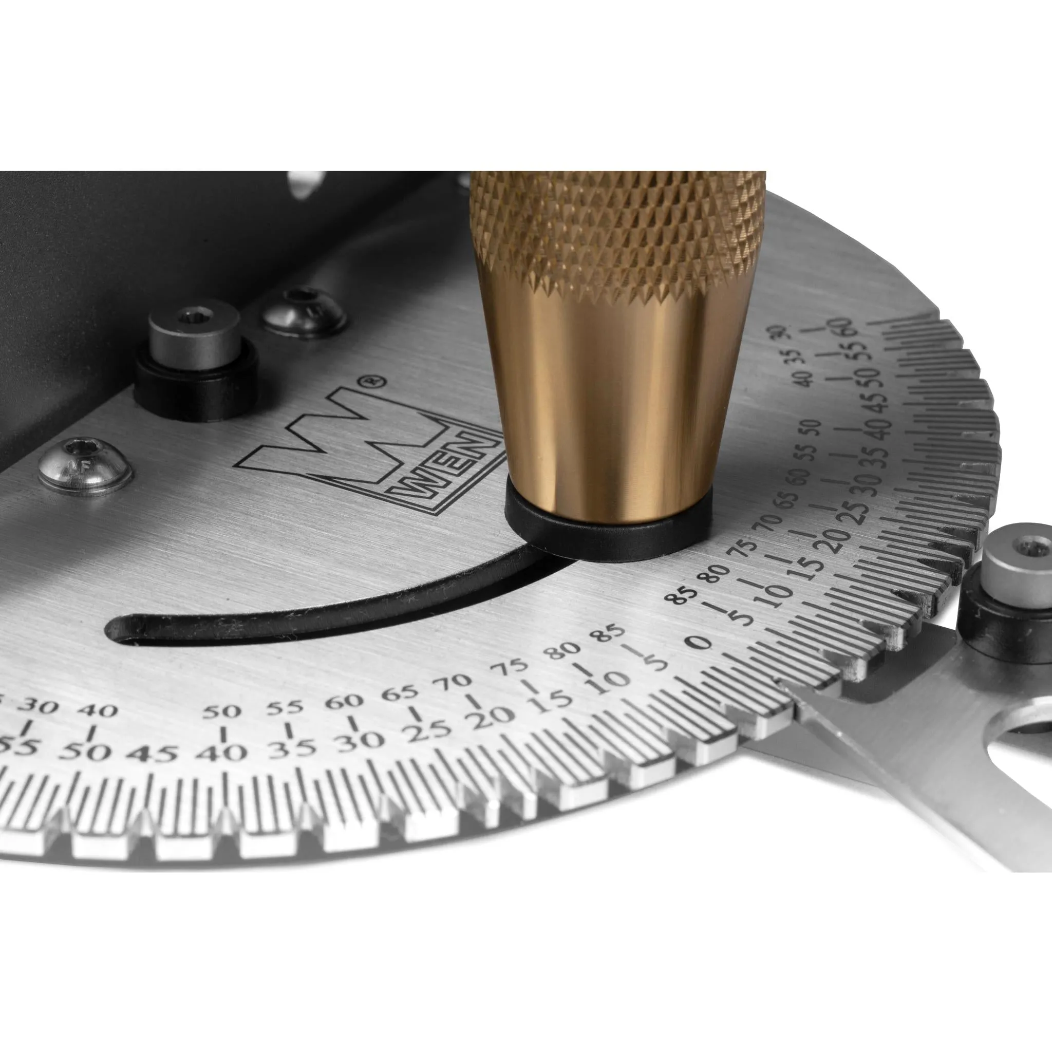 WEN WA1401 Steel and Brass Premium Miter Gauge, 27 Angle Stops for Table Saws, Router Tables, Band Saws, and Woodworking Tools