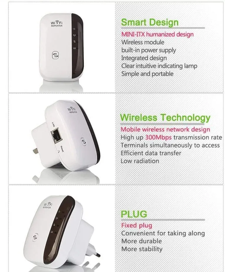 Wi-Fi Repeater & Internet Signal Booster
