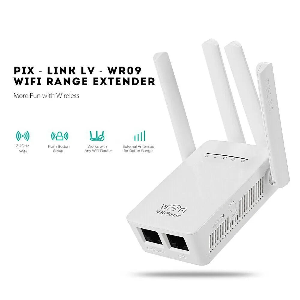 WiFi Range Extender Repeater Wireless Amplifier Router Signal Booster upto 1200Mbps