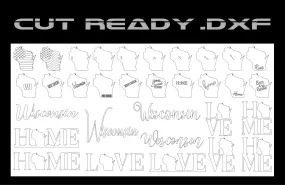 Wisconsin Theme - Cut Ready File Collection