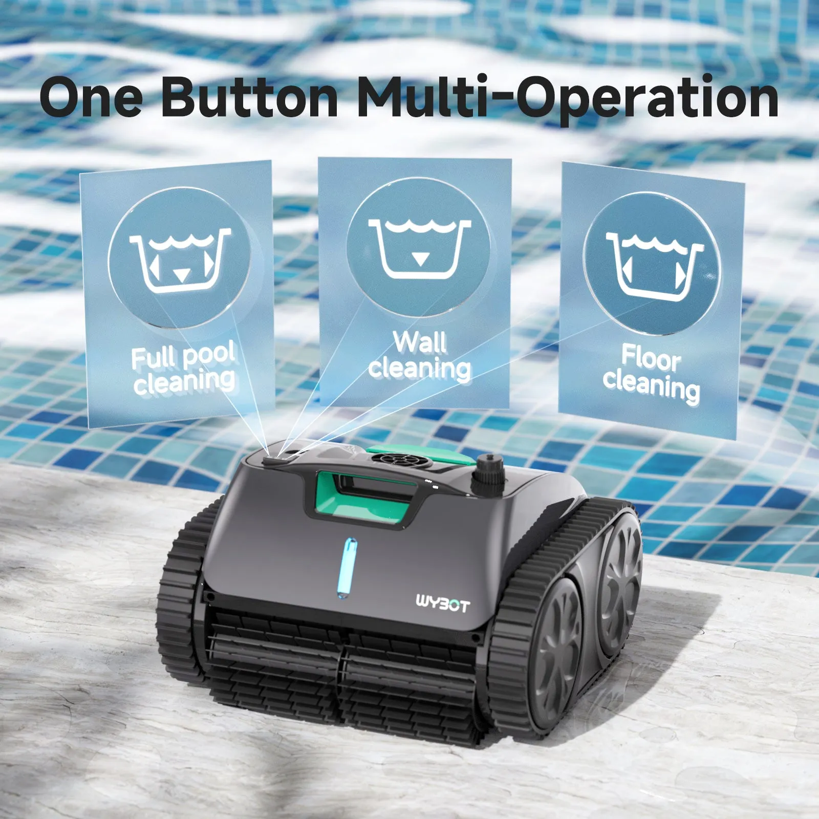 WYBOT C1 Max Cordless Robotic Pool Cleaner