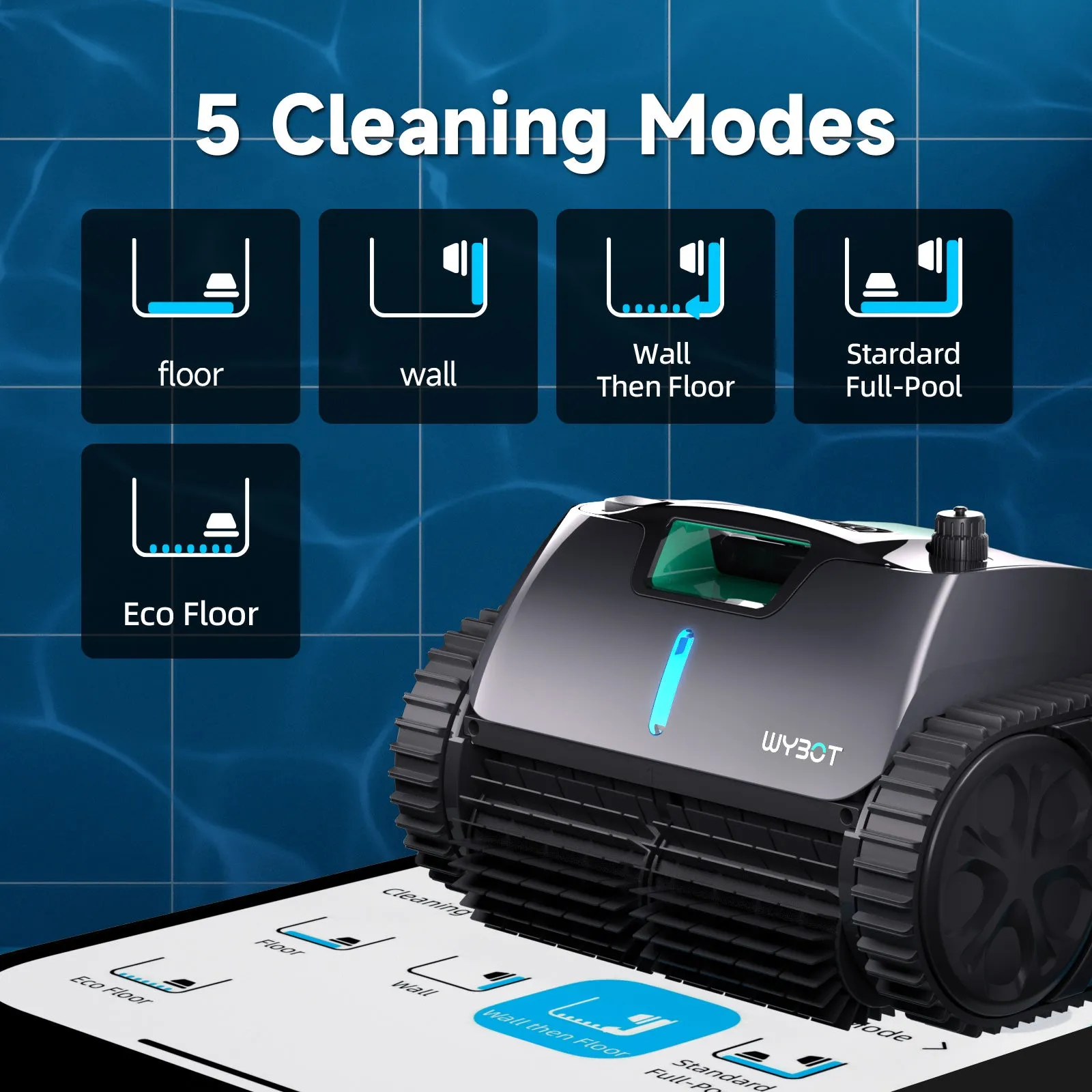 WYBOT C1 Max Cordless Robotic Pool Cleaner