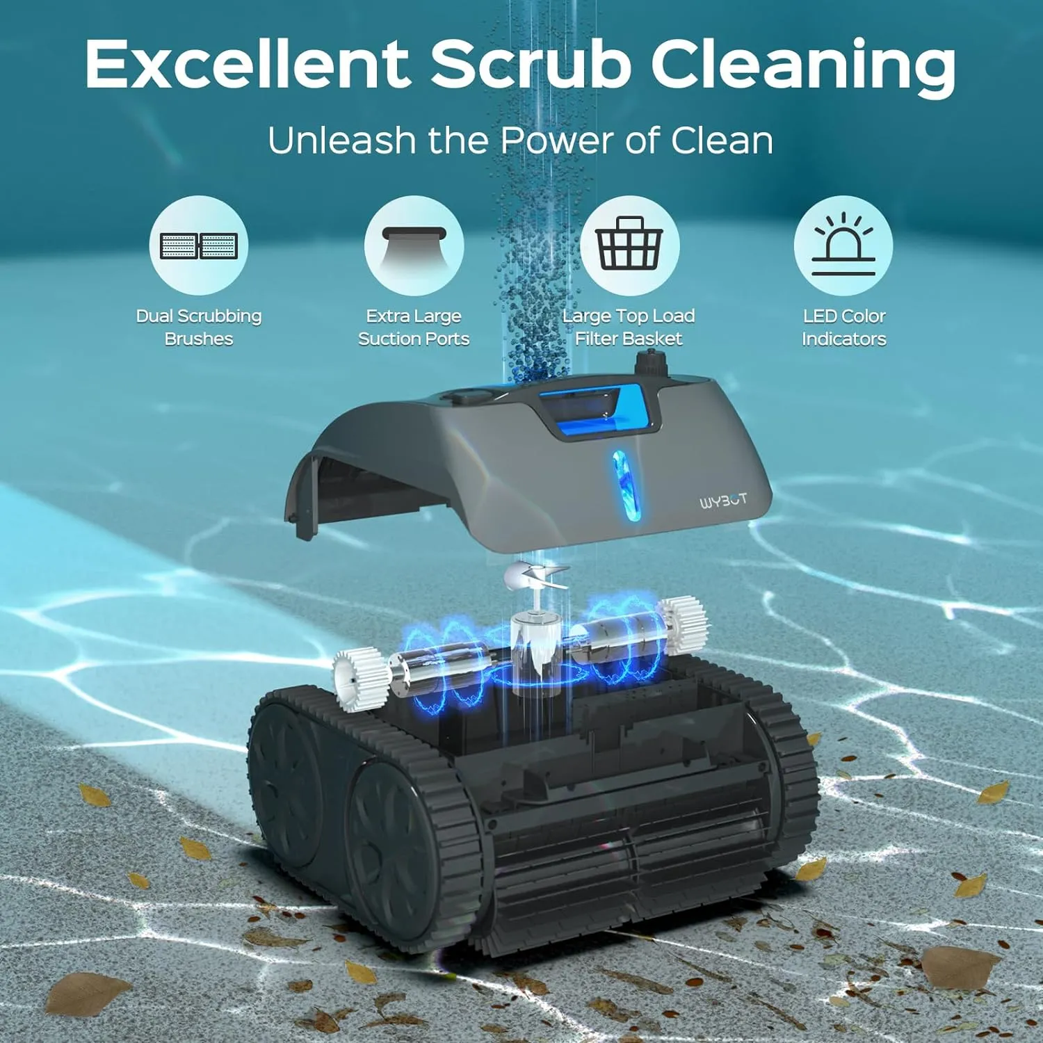 WYBOT C1 Max Cordless Robotic Pool Cleaner