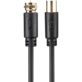 XCD Essentials F-Type to Pal Male Coaxial Cable 2M V2