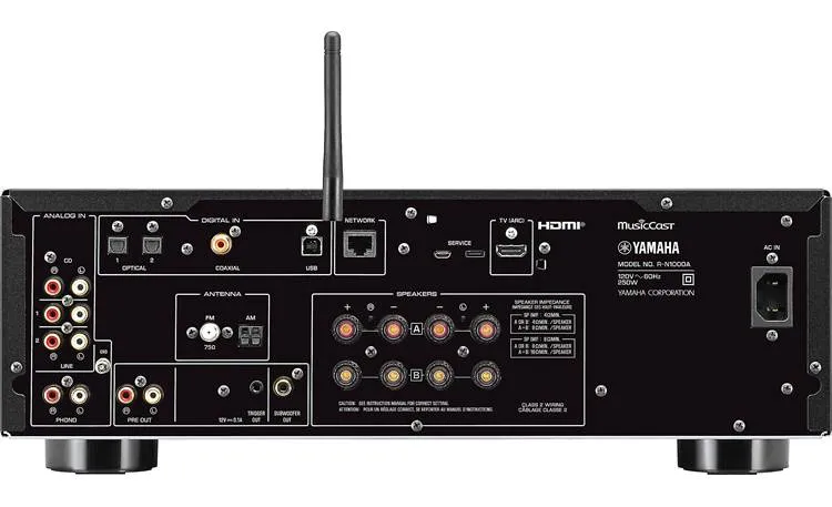Yamaha R-N1000A Stereo receiver with Wi-Fi, Bluetooth®, Apple AirPlay® 2, and HDMI